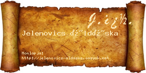 Jelenovics Áldáska névjegykártya